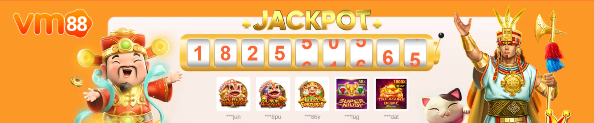 Banner nổ hũ jackpot tại VM88